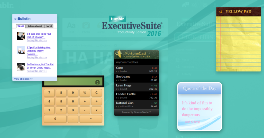 Tumblr ExecutiveSuite Productivity 2016 Tumblr ExecutiveSuite Productivity 2016