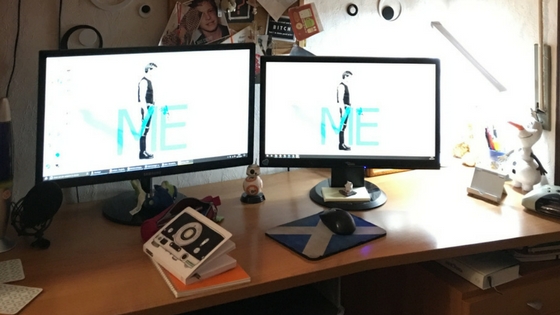 La mia scrivania e la sua organizzazione